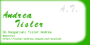 andrea tisler business card